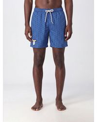 MC2 Saint Barth - Graphic Print Polyester Swim Shorts - Lyst