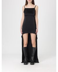 Courreges - Courr&Egrave	Ges Satin Asymmetric Dress - Lyst