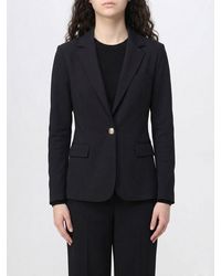Circolo 1901 - Single-Breasted One-Button Stretch Cotton Blazer With Lapels - Lyst