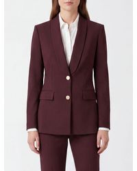 Alberta Ferretti - Slim Fit Single-Breasted Wool Blend Blazer With Shawl Collar - Lyst
