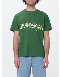 JW Anderson - Cotton Crew Neck T-Shirt With Logo - Lyst