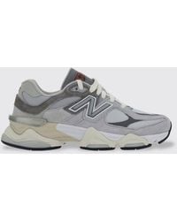 New Balance - 9060 Mesh And Suede Sneakers - Lyst