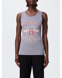Dolce & Gabbana - Dolce &Amp Gabbana Cotton Tank Top With Logo Print - Lyst