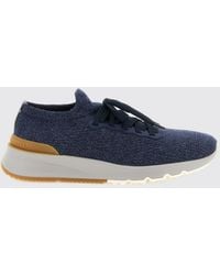 Brunello Cucinelli - Low-Top Knit Sneakers - Lyst