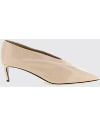 KHAITE - Miriam Draped Leather Court Shoes With Medium Stiletto Heel - Lyst