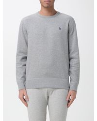Polo Ralph Lauren - Cotton Crew-Neck Sweatshirt With Pony Logo - Lyst