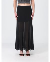 Pinko - Bardi Viscose And Cotton Voile Skirt - Lyst