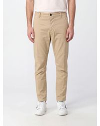 DSquared² - Pantalones Chinos De Algodón Elástico Y Talle Medio Slim Fit - Lyst