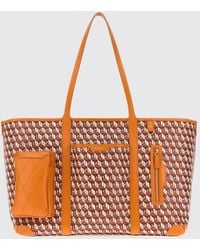 Anya Hindmarch - I Am A Plastic Bag Coated Cotton Tote Bag With Printed Logo - Lyst