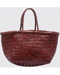 Dragon Diffusion - Triplo Salto Woven Leather Handbag With Double Handle - Lyst