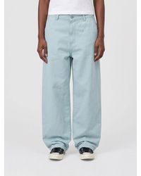 Carhartt - Brandon Cotton Denim Wide-Leg Jeans - Lyst
