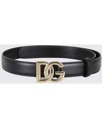 Dolce & Gabbana - Dolce &Amp Gabbana Dg Leather Belt - Lyst