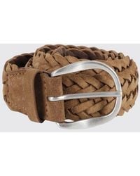 Orciani - Woven Suede Belt - Lyst