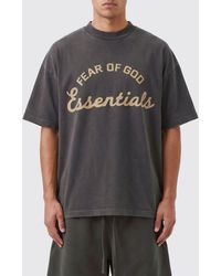 Fear Of God - Relaxed Fit Cotton T-Shirt With Contrast Logo - Lyst