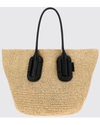 Marc Jacobs - Babe Tote Raffia Tote Bag With Double Handle And Internal Pouch - Lyst