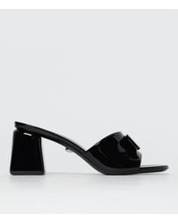 Versace - Barret Mules Aus Lackleder Mit Verzierung - Lyst