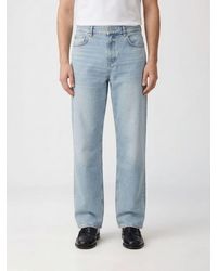 Represent - Cotton Denim Flared Jeans - Lyst