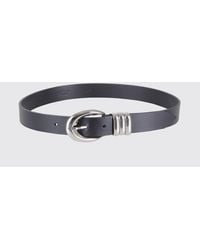 FEDERICA TOSI - Emily Smooth Leather Belt With Pin Buckle - Lyst