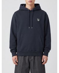 Maison Kitsuné - Maison Kitsun&Eacute Chillax Fox Logo Cotton Hoodie With Kangaroo Pocket - Lyst