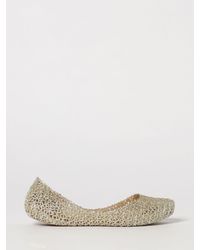 Melissa - Campana Perforated Glitter Pvc Ballet Flats With Round Toe - Lyst