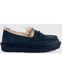 UGG - Ellis Penny-Loafer Aus Nubukleder Mit Shearling-Futter - Lyst