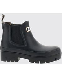 Barbour - Rubber Chelsea Rain Boots With Contrast Logo - Lyst