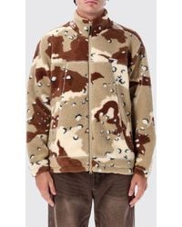 Obey - Axis Sherpa Fleece Jacket With Abstract Pattern And Button Closure - Lyst