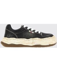 Maison Mihara Yasuhiro - Oliver Distressed-Effect Low-Top Leather Sneakers - Lyst