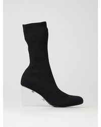 Alexander McQueen - Ankle Boot In Stretch Knit - Lyst