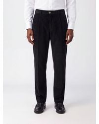 Briglia 1949 - Slim Fit Pleated Corduroy Chino Trousers - Lyst