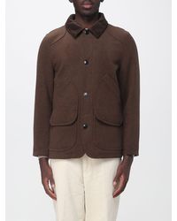 Sebago - Short Shirt-Style Polyester Coat With Velvet Collar - Lyst