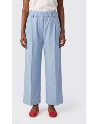 Myths - Cotton Palazzo Trousers - Lyst