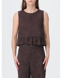 Liu Jo - Cotton Top With Sequins - Lyst