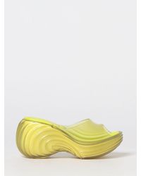 DIESEL - Quantum Pvc Wedge Sandals With Medium Heel - Lyst