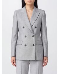 Tagliatore - Double-Breasted Cropped Blazer - Lyst