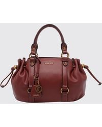 Liu Jo - Synthetic Leather Handbag With Double Handle And Charm - Lyst