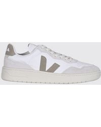 Veja - Baskets V-90 En Cuir O.T. Avec Bout Perforé Et Logo Contrastant - Lyst