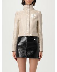 Courreges - Courr&Egrave	Ges Patent Leather Jacket - Lyst