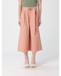 Pinko - Love Birds Cropped Cotton Trousers - Lyst