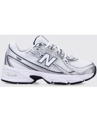 New Balance - 740 Mesh And Synthetic Leather Sneakers - Lyst