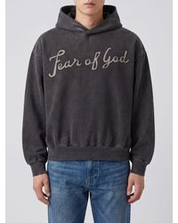 Fear Of God - Cotton Hoodie With Logo - Lyst