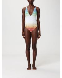 Missoni - Metallic Polyester One-Piece Swimsuit - Lyst