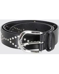 Isabel Marant - Liliana Leather Belt With Diamond Studs - Lyst