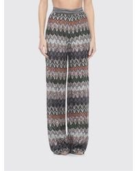 Missoni - Jersey Palazzo Trousers With Zig-Zag Motif - Lyst