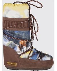 Moon Boot - Icon Low Suede And Nylon Snow Boot Guest - Lyst
