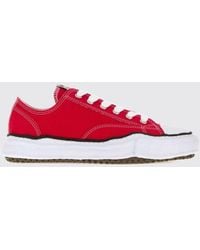 Maison Mihara Yasuhiro - Peterson Low Top Canvas Trainers With Rubber Sole - Lyst