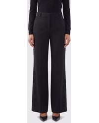 The Row - High-Waisted Flared Wool Palazzo Trousers - Lyst