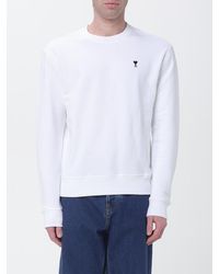 Ami Paris - Cotton Crew Neck Sweatshirt - Lyst