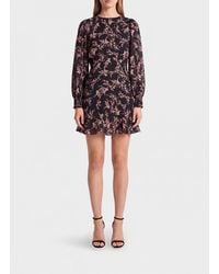 Twinset - Floral-Print Viscose Sheath Mini Dress - Lyst