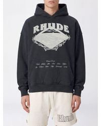 Rhude - Relaxed Fit Graphic Logo Print Cotton Hoodie - Lyst